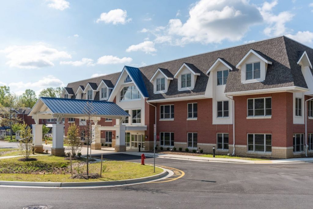 Ginger Cove Independent Living main entrance exterior
