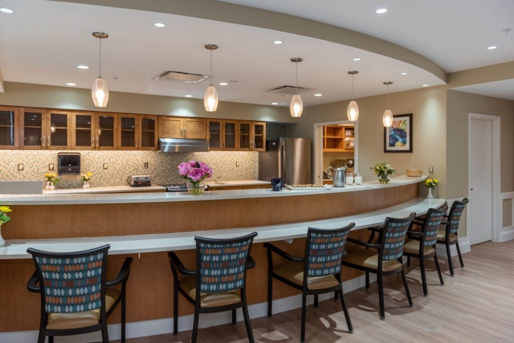 Ginger Cove Independent Living dining bar