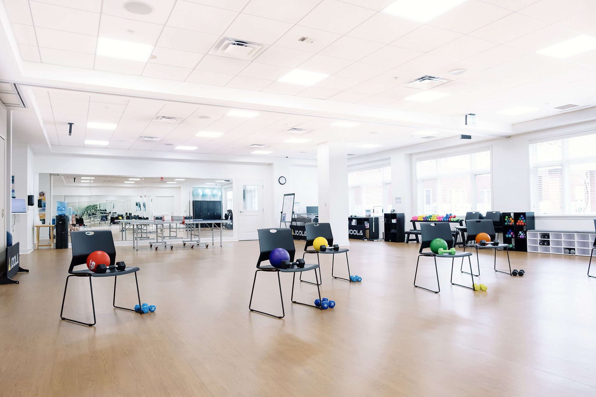 Ginger Cove activity room setup